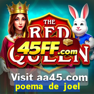 poema de joel rufino dos santos